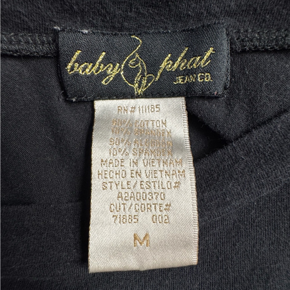 Baby Phat women’s  Black Long Sleeve Top - Picture 5 of 5